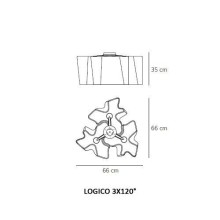 Artemide Logico 3x120 Deckenleuchte - Agof Store Artemide Logico 3x120 Deckenleuchte - Agof Store