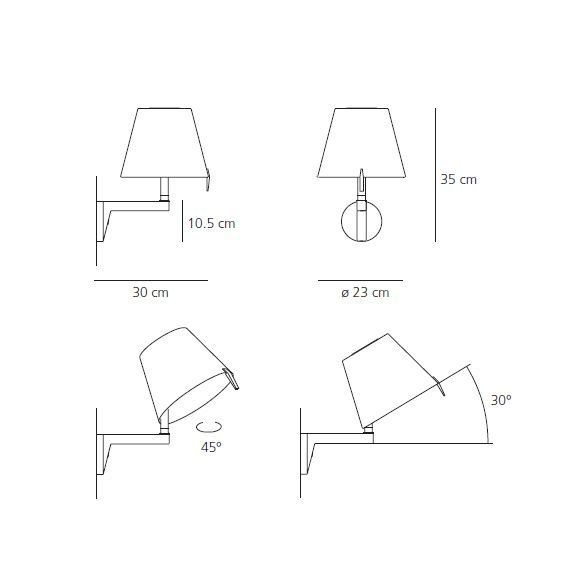 Artemide Melampo wall lamp - Agof Store