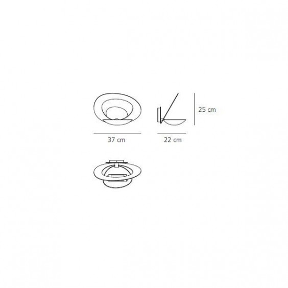 Artemide Pirce Lampada da parete - Agof Store