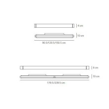 Artemide Talo 90-120-150 Wandleuchte - Agof Store Artemide Talo 90-120-150 Wandleuchte - Agof Store