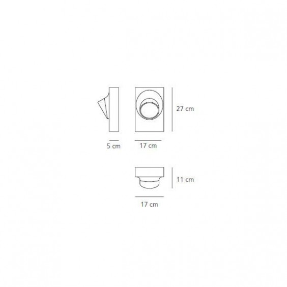 Artemide Ciclope Lampada da parete outdoor - Agof Store