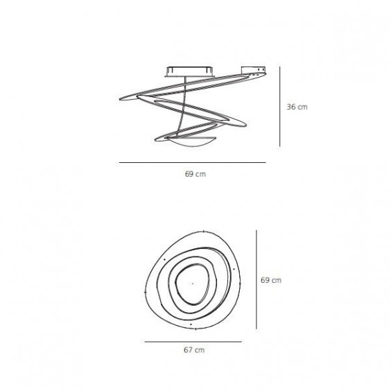 Artemide Pirce Mini wall ceiling lamp - Agof Store