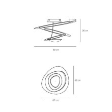 Artemide Pirce Mini wall ceiling lamp - Agof Store Artemide Pirce Mini wall ceiling lamp - Agof Store
