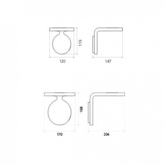 Artemide Rea Lampada da parete - Agof Store