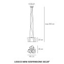 Artemide Logico Mini 3x120 pendant lamp - Agof Store
