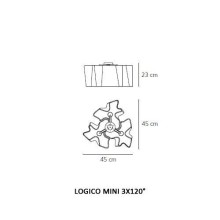Artemide Logico Mini 3x120 Lampada a soffitto - Agof Store