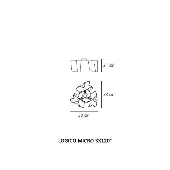 Artemide Logico Micro 3x120 Deckenleuchte - Agof Store