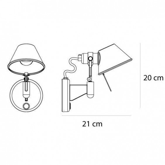 Artemide Tolomeo Micro Faretto wall lamp - Agof Store