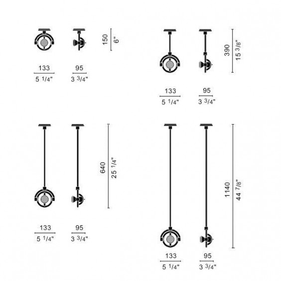 Cini & Nils miniFariuno Wand- Deckenleuchte - Agof Store
