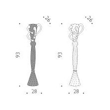 Watteau I II vaso Driade - Agof Store