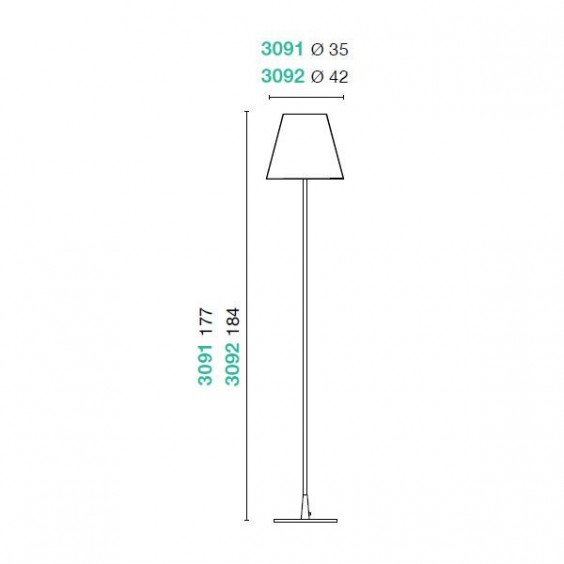 Egoluce Dama floor lamp - Agof Store