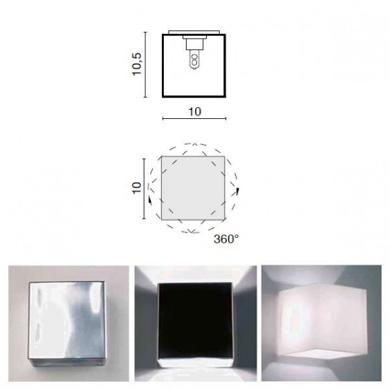 Alea vetro Lampada da parete Egoluce - AGOF Store