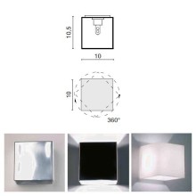 Egoluce Alea glass wall lamp - Agof Store