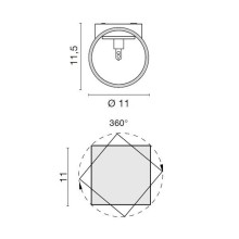Egoluce Fokus glass wall lamp - Agof Store Egoluce Fokus glass wall lamp - Agof Store