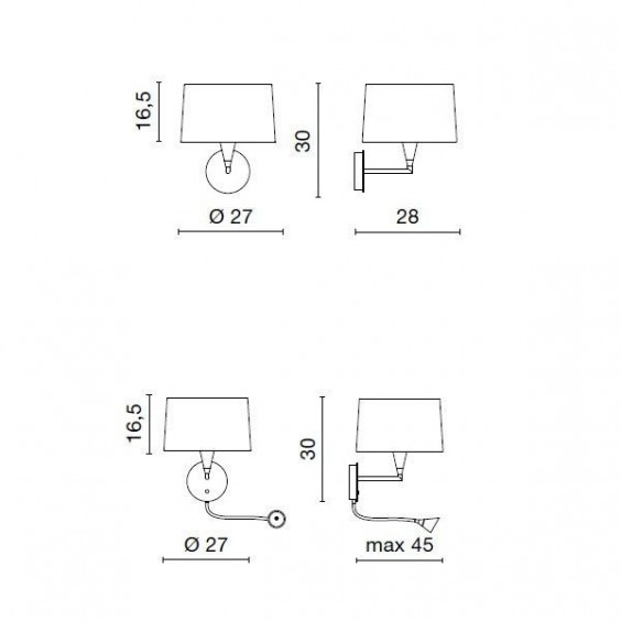 Egoluce Alba wall lamp - Agof Store