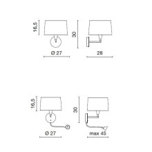 Alba Lampada da parete Egoluce - AGOF Store