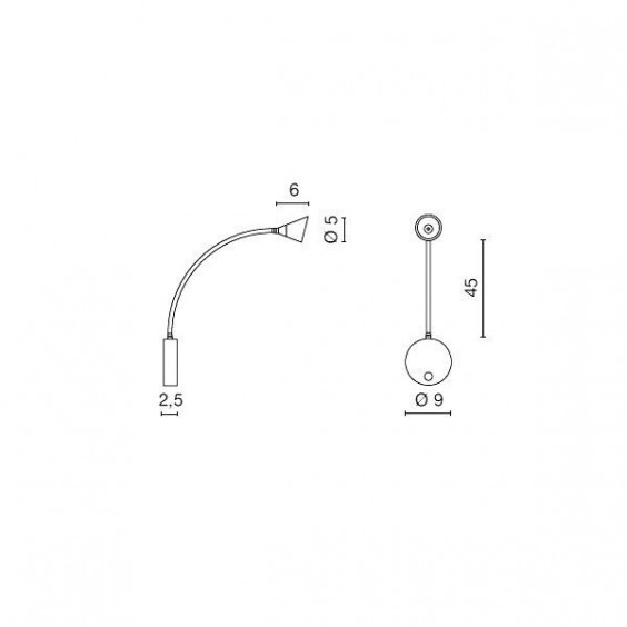 Egoluce Kalla wall lamp - Agof Store
