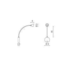 Egoluce Kalla wall lamp - Agof Store