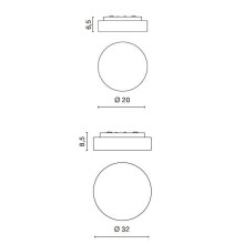 Egoluce Musa wall ceiling lamp - Agof Store