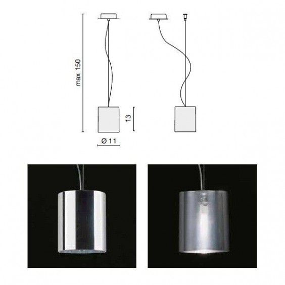 Egoluce Fokus Glas Pendelleuchte - Agof Store