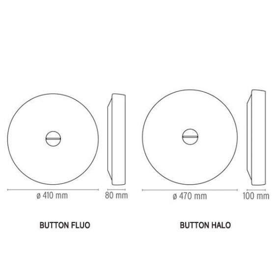Flos Button wall ceiling lamp - Agof Store
