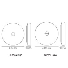 Flos Button lampada da parete soffitto - Agof Store
