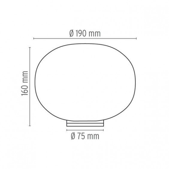 Flos Glo Ball Basic Zero Tischleuchte - Agof Store