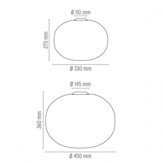 Flos Glo Ball C wall ceiling lamp - Agof Store