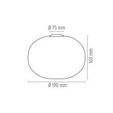 Flos Glo Ball C/W Zero wall ceiling lamp - Agof Store