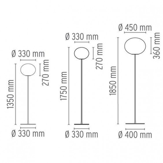 Flos Glo Ball F Stehleuchte - Agof Store