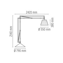 Flos Superarchimoon floor lamp - Agof Store