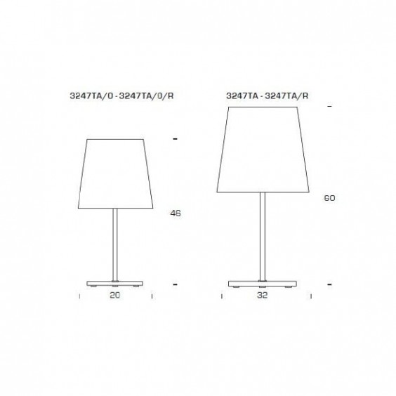 Fontana Arte 3247 table lamp - Agof Store