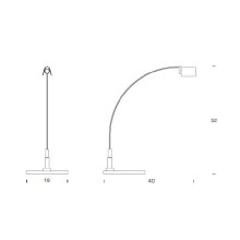 Fontana Arte Falena table lamp - Agof Store