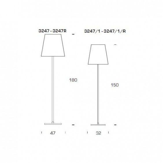 Fontana Arte 3247 floor lamp - Agof Store