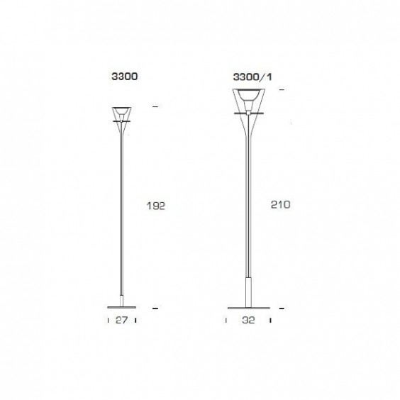 Flute lampada da terra FontanaArte - Agof Store