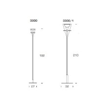 Flute lampada da terra FontanaArte - Agof Store