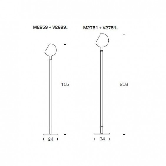 Fontana Arte Parola Parolona floor lamp - Agof Store