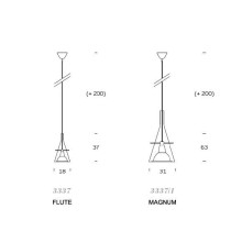 Flute Lampada a sospensione FontanaArte - Agof Store Flute Lampada a sospensione FontanaArte - Agof Store