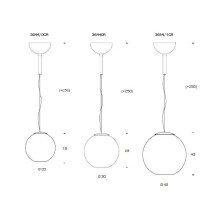 Fontana Arte Globo di Luce pendant lamp - Agof Store Fontana Arte Globo di Luce pendant lamp - Agof Store