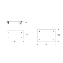 Fontana Arte Tavolo con Ruote coffee table - Agof Store Fontana Arte Tavolo con Ruote coffee table - Agof Store