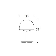 Cheshire lampada da tavolo FontanaArte - Agof Store