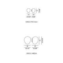 Gregg Lampada da parete soffitto Foscarini - Agof Store