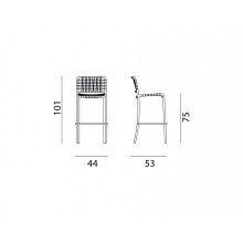 Gervasoni InOut 828 Stool - Agof Store Gervasoni InOut 828 Stool - Agof Store