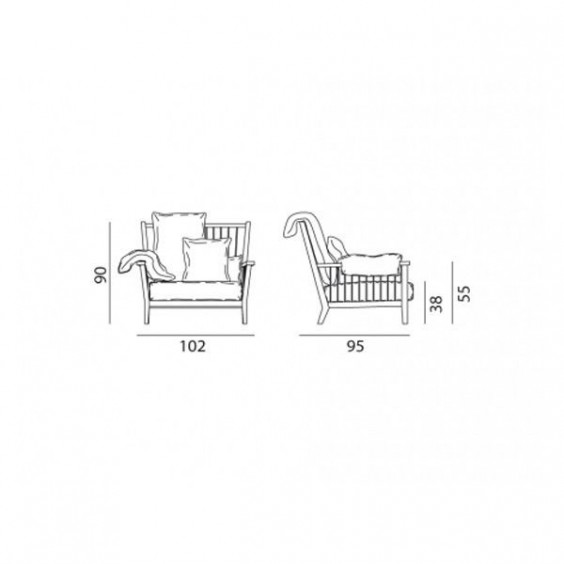 Gervasoni InOut 701 Sessel - Agof Store