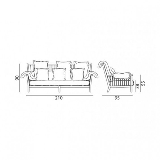 Gervasoni InOut 703 Sofa - Agof Store