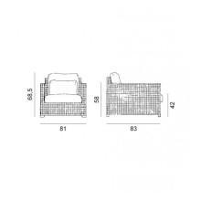 Gervasoni Wk 581S1-T Armchair - Agof Store Gervasoni Wk 581S1-T Armchair - Agof Store