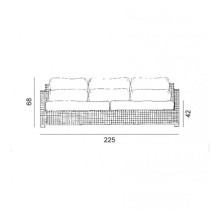 Gervasoni Wk 581S3-T Sofa - Agof Store Gervasoni Wk 581S3-T Sofa - Agof Store