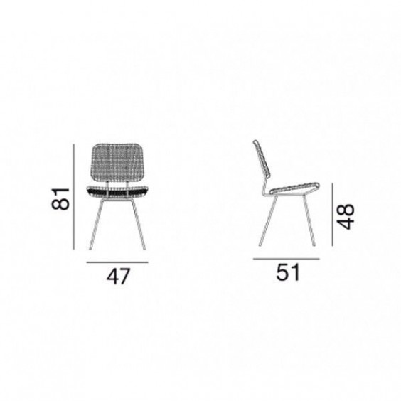 Gervasoni Brick 23 Chair - Agof Store