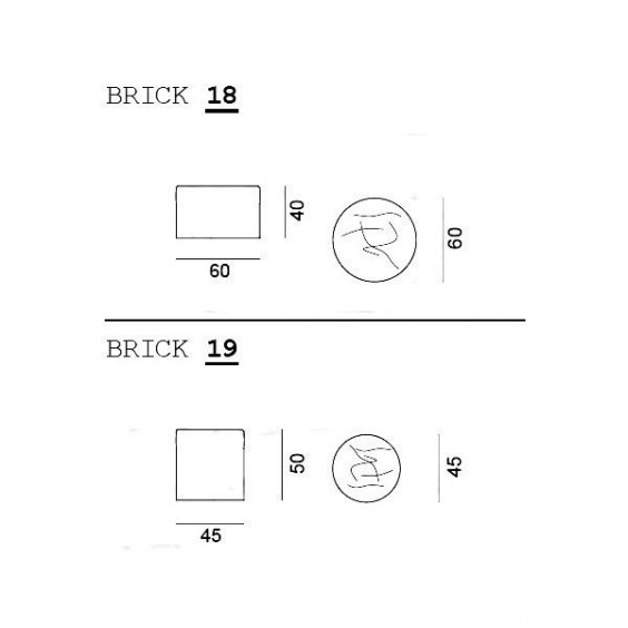 Brick 18 19 pouf Gervasoni - Agof Store