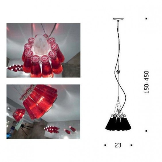 Campari Light Lampada a sospensione Ingo Maurer - Agof Store